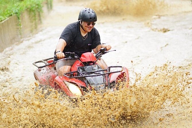 Bali ATV Quad Bike and Snorkeling at Blue Lagoon Tanjung Jepun Combination Tour - Lunch with a pool: where you reset between water and mud