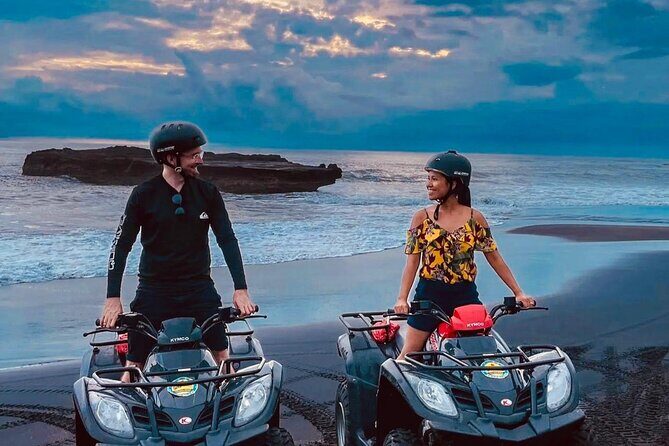 Bali ATV Ride On the Beach, Rice Field and Village Tour 2 Hour - Rice fields with sea views: the part that slows you down