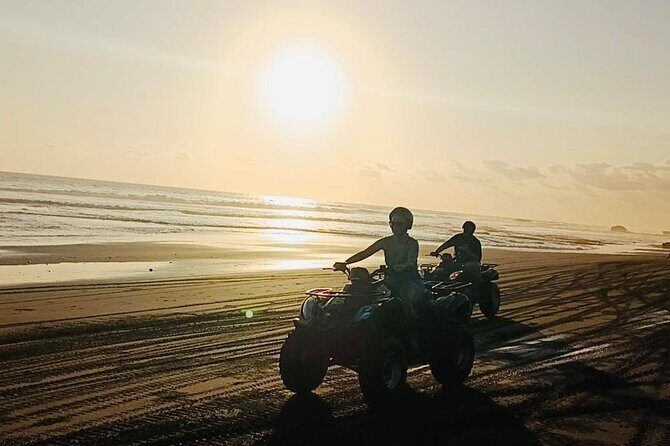 Bali ATV Ride On the Beach, Rice Field and Village Tour 2 Hour - Kelecung Beach black sand: where the ATV ride actually sings