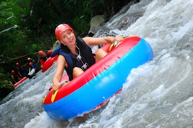 Bali River Tubing and ATV Ride Packages : Best Quad Bike Trip - Stop 2 at Bali Pertiwi Adventure: rice terraces, bamboo, tunnels, and coaching