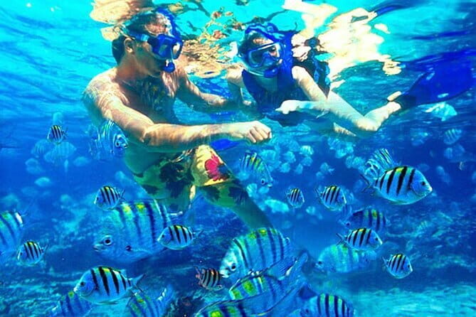 Blue Lagoon Snorkeling with Lunch and Waterfall in Ubud - Tegenungan Waterfall: photos, a swim option, and a short hike break