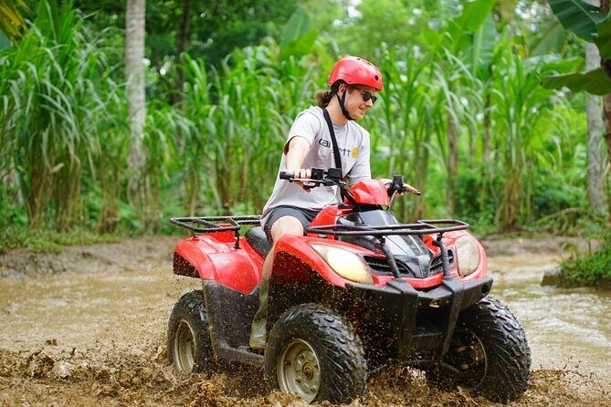 Quad Bike Ride and Snorkeling at Blue Lagoon Beach All-inclusive - Quad bike base in the Ubud area: instruction first, thrills after