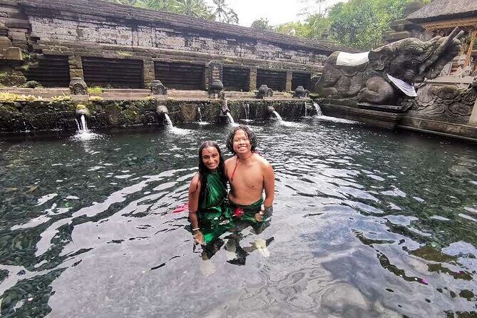 Ubud Village, Tegalalang Rice Terrace Swing, Tirta Empul Temple and Waterfafall - Mount Kawi’s rock-cut shrines over the Pakerisan River
