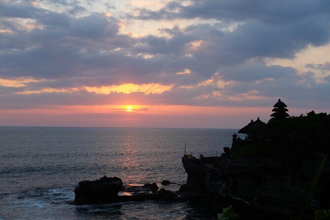 Ulun Danu Bratan Temple with Tanah Lot Sunset - Ulun Danu Bratan: a water temple on Lake Bratan near Bedugul