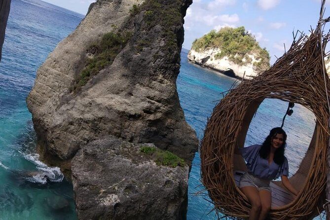 West And East Nusa Penida Tour,Depart From The Island of Bali - Kelingking Beach: Low Tide Is the Difference Between Brave and Cautious